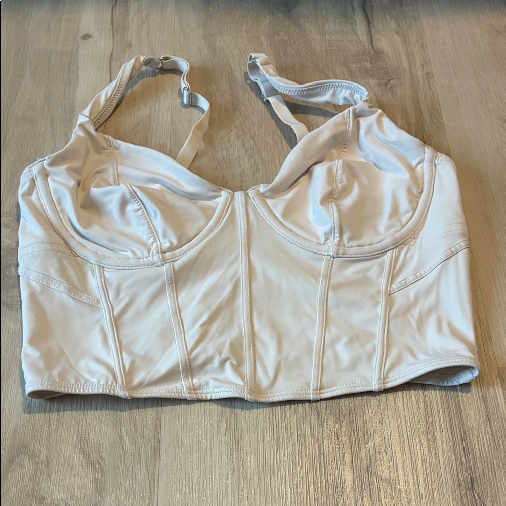 Gilly Hicks Cream Bustier Bra